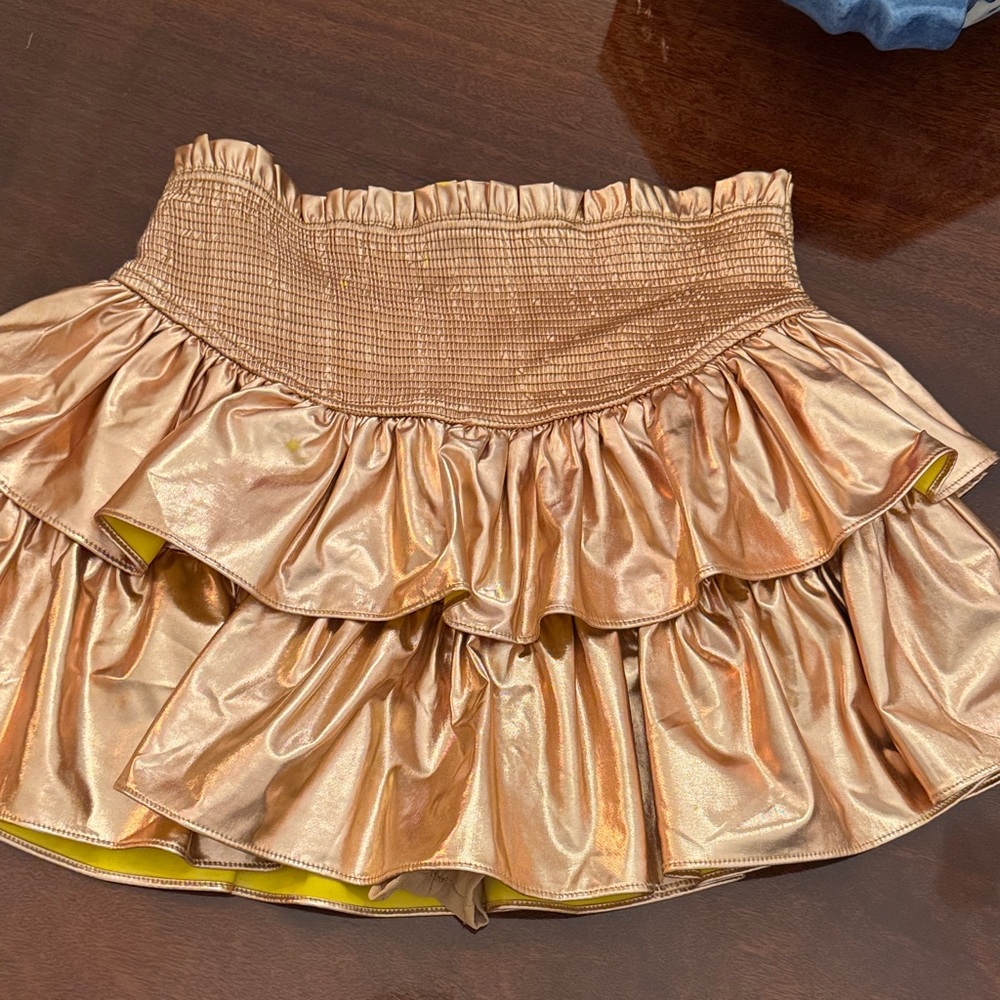 Gold Ruffled girl’s Skirt - Buddy Love